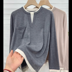 Layered Look V-Neck Top
