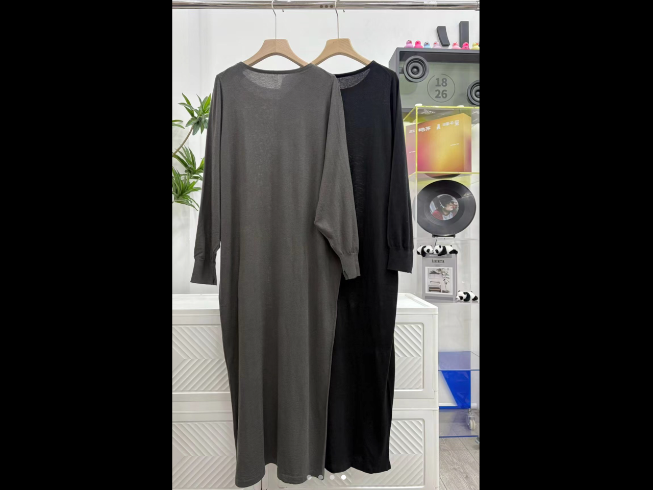 Long Sleeve Knit Maxi Dress – Oversized Lounge Wear