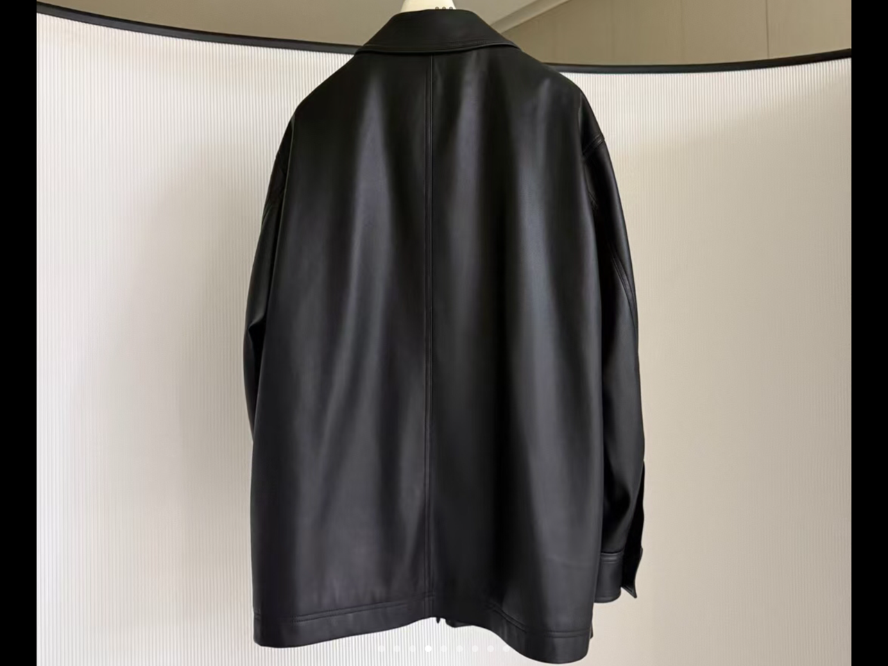 Leather shirt jacket - Image 5
