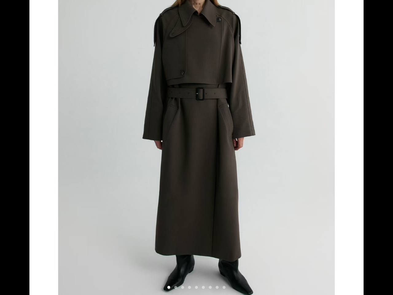 Long Belted Trench Coat - Image 4