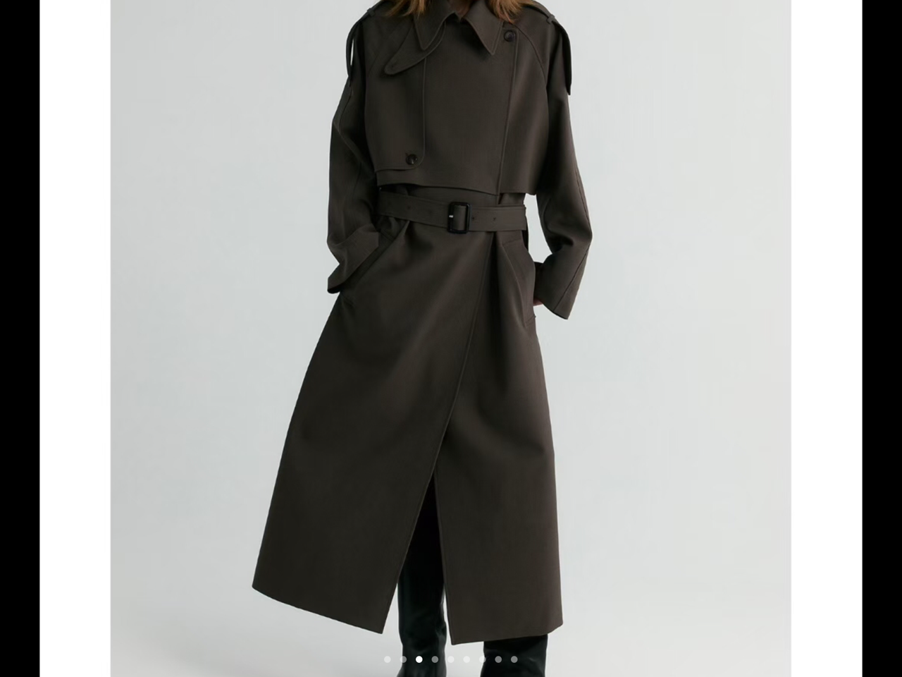 Long Belted Trench Coat