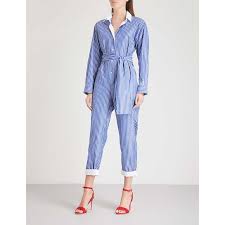 Blue Striped Midi Dress by Dries Van Noten - Image 2