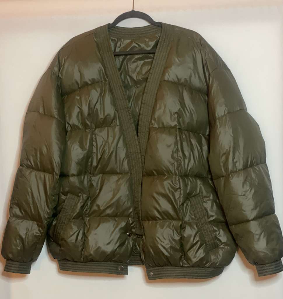 Y2K Clothes Inspired V-Neck Padded Winter Jacket